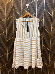Mini Dress Linen Medium Size Chest 19 Length 36