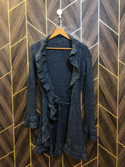 Women Wool Cardigan Sweater Medium | Size | Chest 19 | Length 36