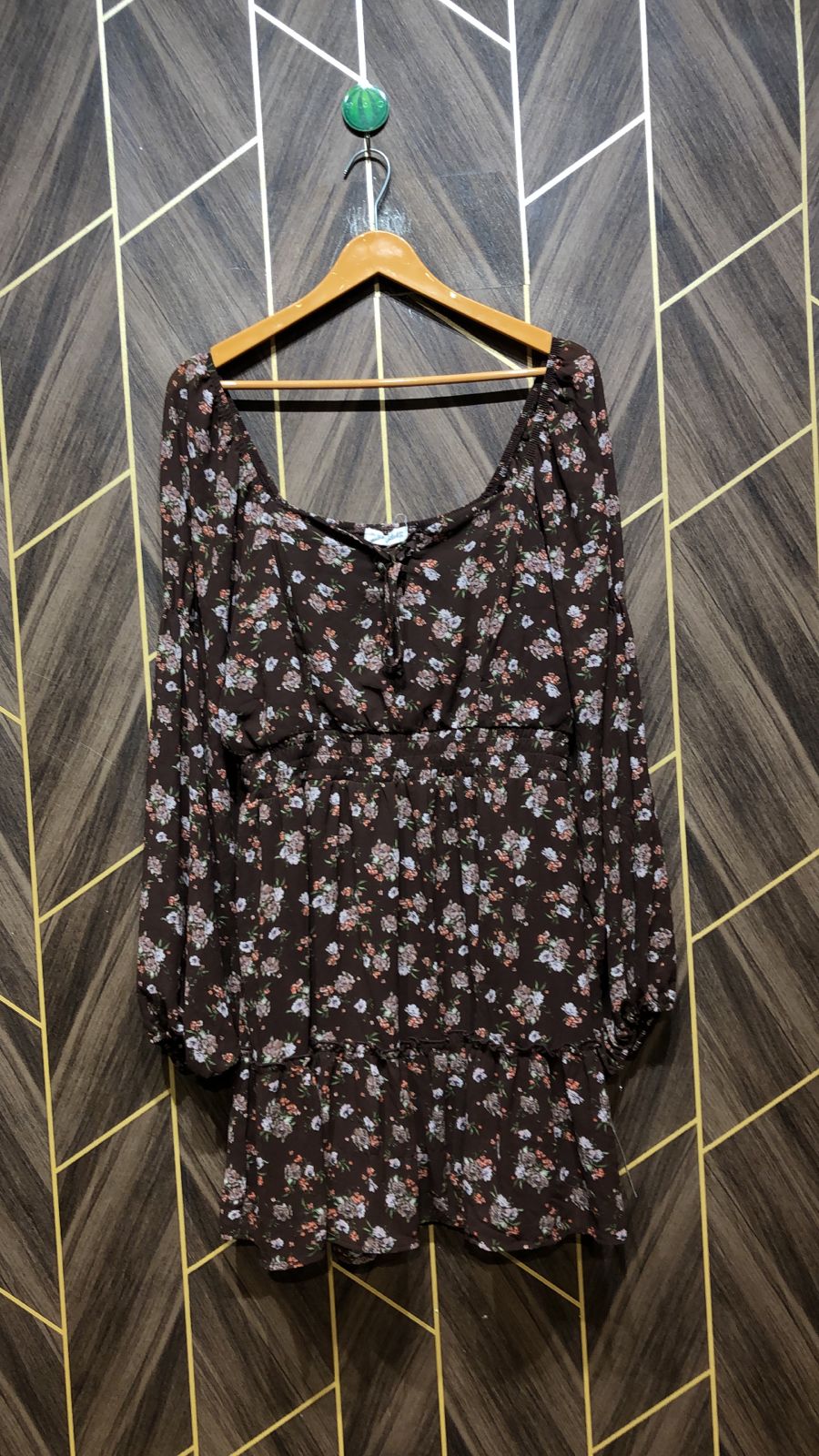 Women Long Shirt Chiffon X Large | Chest 21 | Length 36