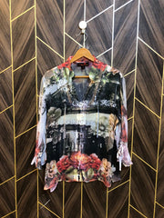 Western Top Chiffon (See Through) – 1XL Size (Chest: 23, Length: 26 )