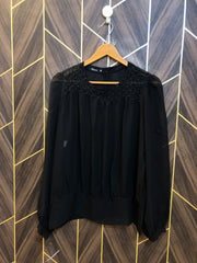 Western Top Chiffon (See Through) – Large Size (Chest: 20, Length: 25 )