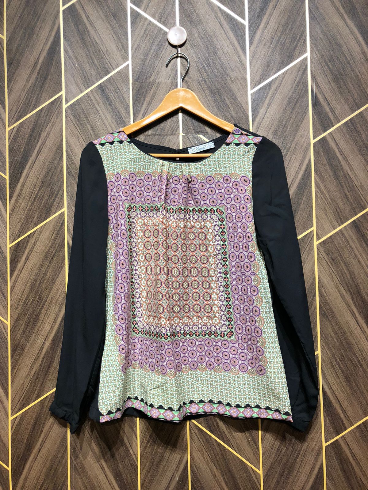 Western Top Chiffon (See Through) – Small Size (Chest: 18, Length: 24 )