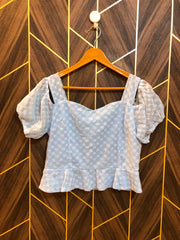 Trendy Chiffon CropTop Size Small