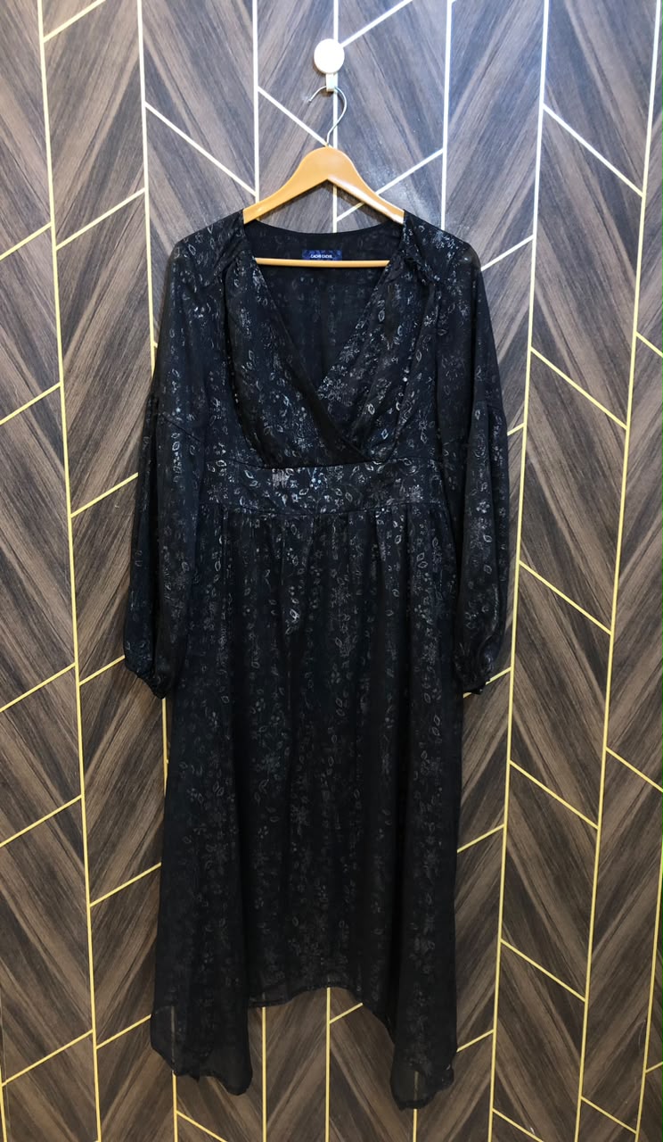 Western Long Maxi Chiffon Medium | Size | Chest 19 | Length 48