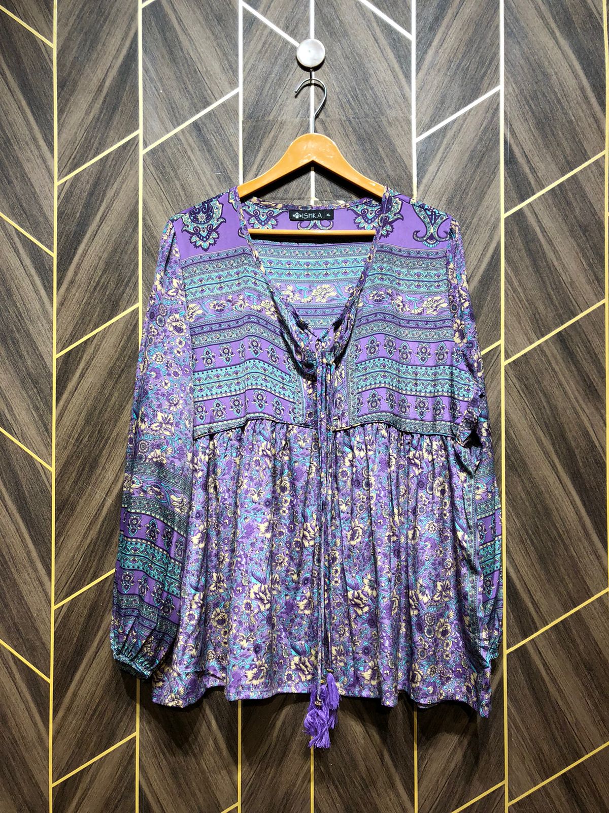 Western Top Silk – X-Large Size (Chest: 23, Length: 29  )