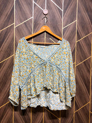 Trendy Linen CropTop Size X Large