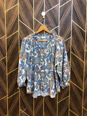 Western Top Chiffon – Large Size (Chest: 21 , Length: 25 )