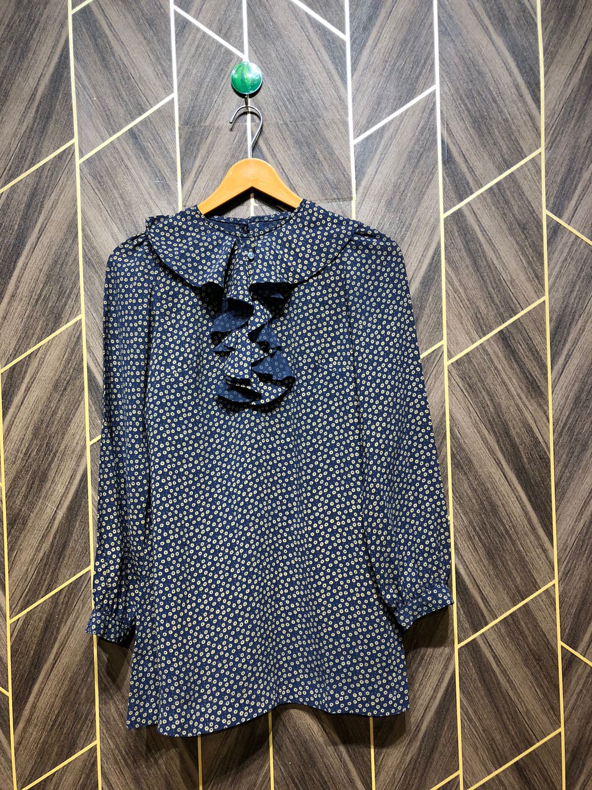 Women Long Shirt Chiffon X Small | Chest 16  | Length 29