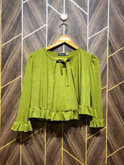 Trendy Jersey CropTop Size Small shrug