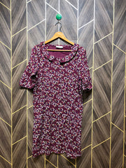 Women Long Shirt Linen Medium | Chest 19 | Length 35