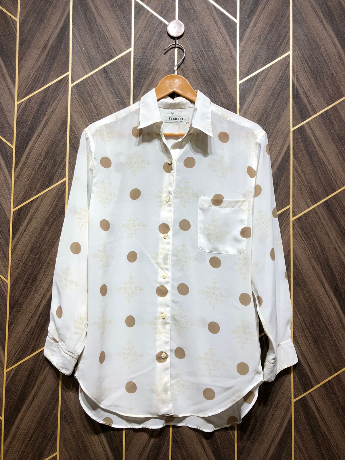 Western Top Chiffon (See Through) – Large Size (Chest: 20, Length: 30  )