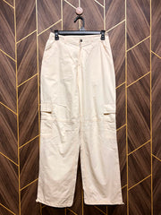 Women Wide Leg Cargo Jeans Small | Waist 28 | Length 39