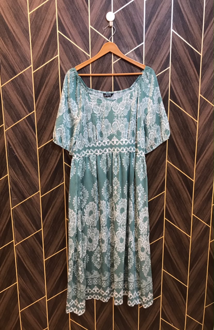 Western Long Maxi Linen Large | Size | Chest 20 | Length 50