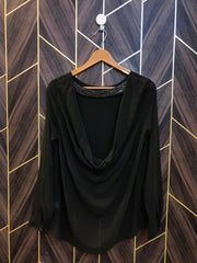 Western Top Chiffon (See Through) – Large Size (Chest: 20, Length: 28  )