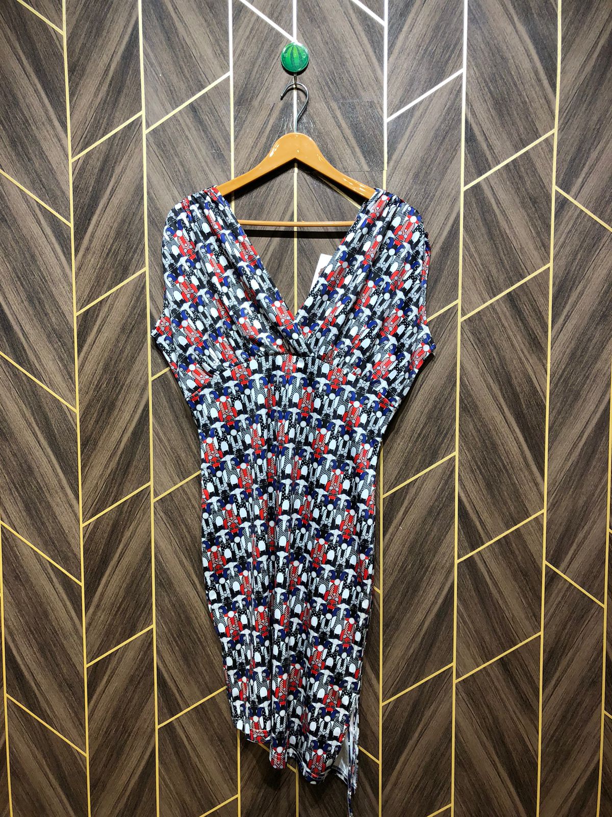 Mini Dress Silk Large Size Chest 22 Length 37