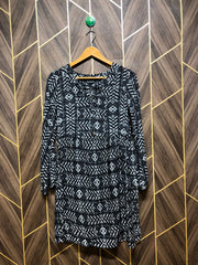 Women Long Shirt Linen X Small | Chest 17 | Length 35