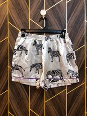 Women Mini Shorts Silk Small | Size Waist 28