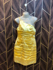 Mini Dress Silk Medium Size Chest 19 Length 37