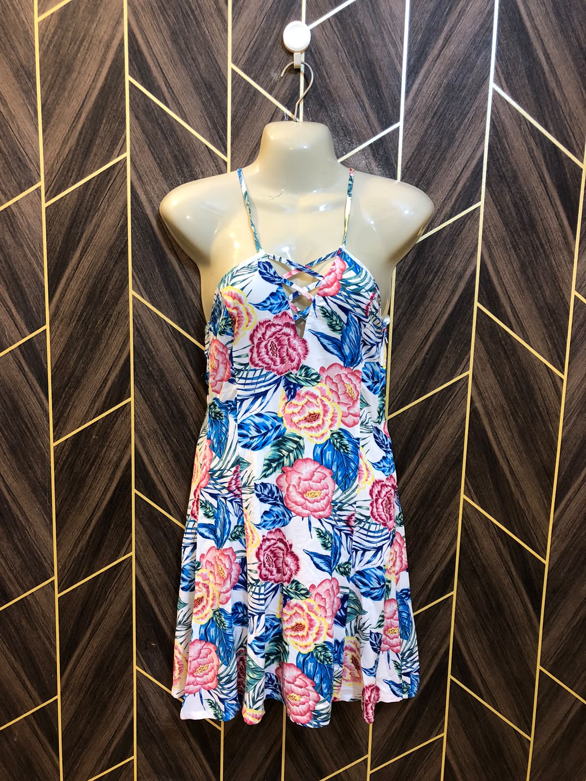 Mini Dress Linen Small Size Chest 18 Length 34