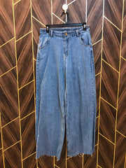 Women High Waist Wide Leg Jeans Medium | Waist 32 | Length 42