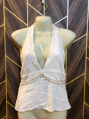 Trendy Linen CropTop Size Medium