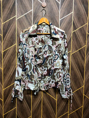 Western Top Chiffon (See Through) – X-Large Size (Chest: 22, Length: 23 )