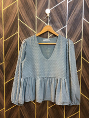 Western Top Chiffon – X-Small Size (Chest: 17, Length: 22 )
