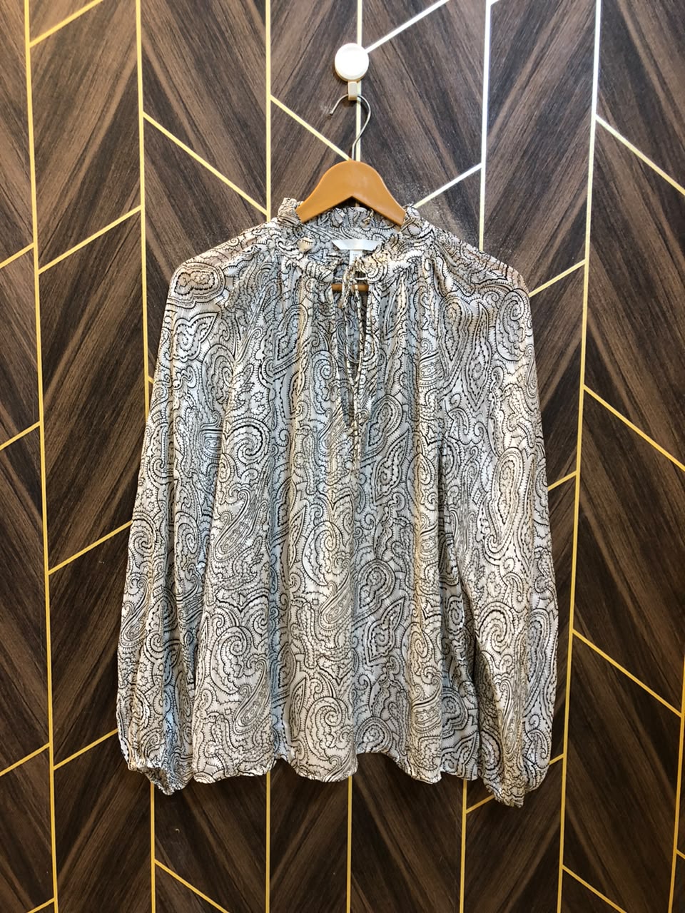 Western Top Chiffon (See Through) – Medium Size (Chest: 19, Length: 26  )