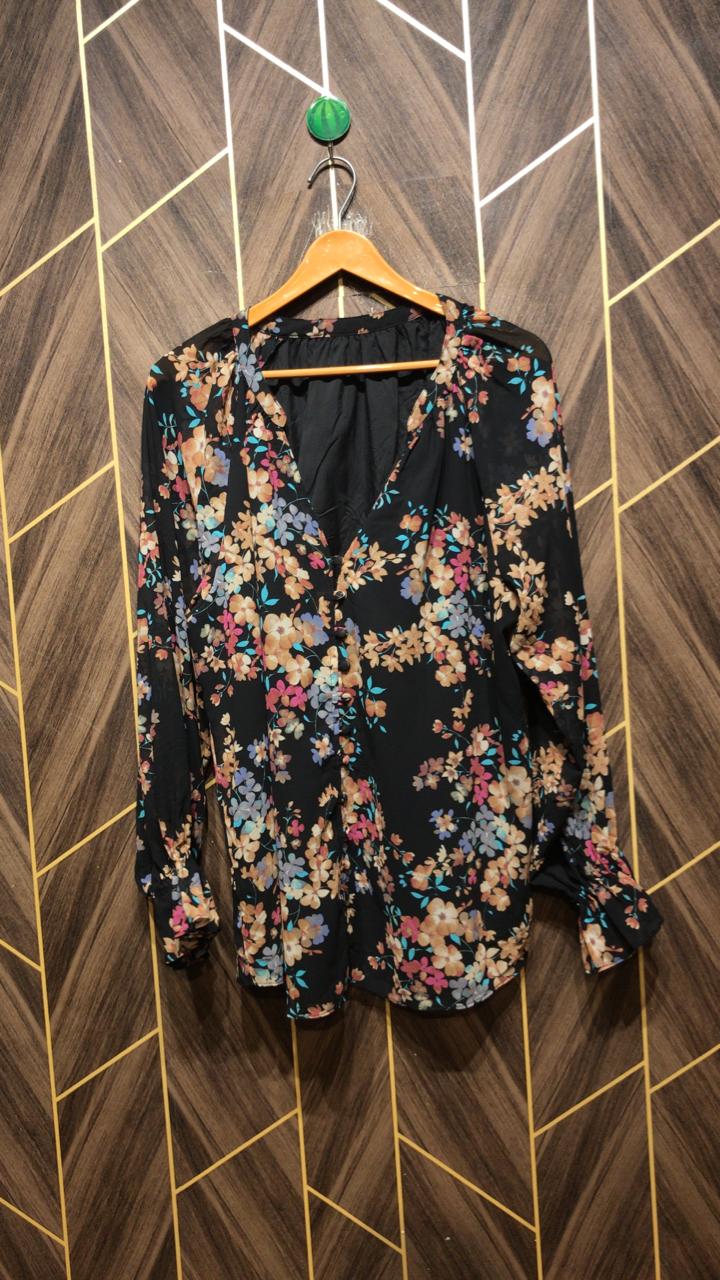 Western Top Chiffon – X-Large Size (Chest: 23 , Length: 29 )