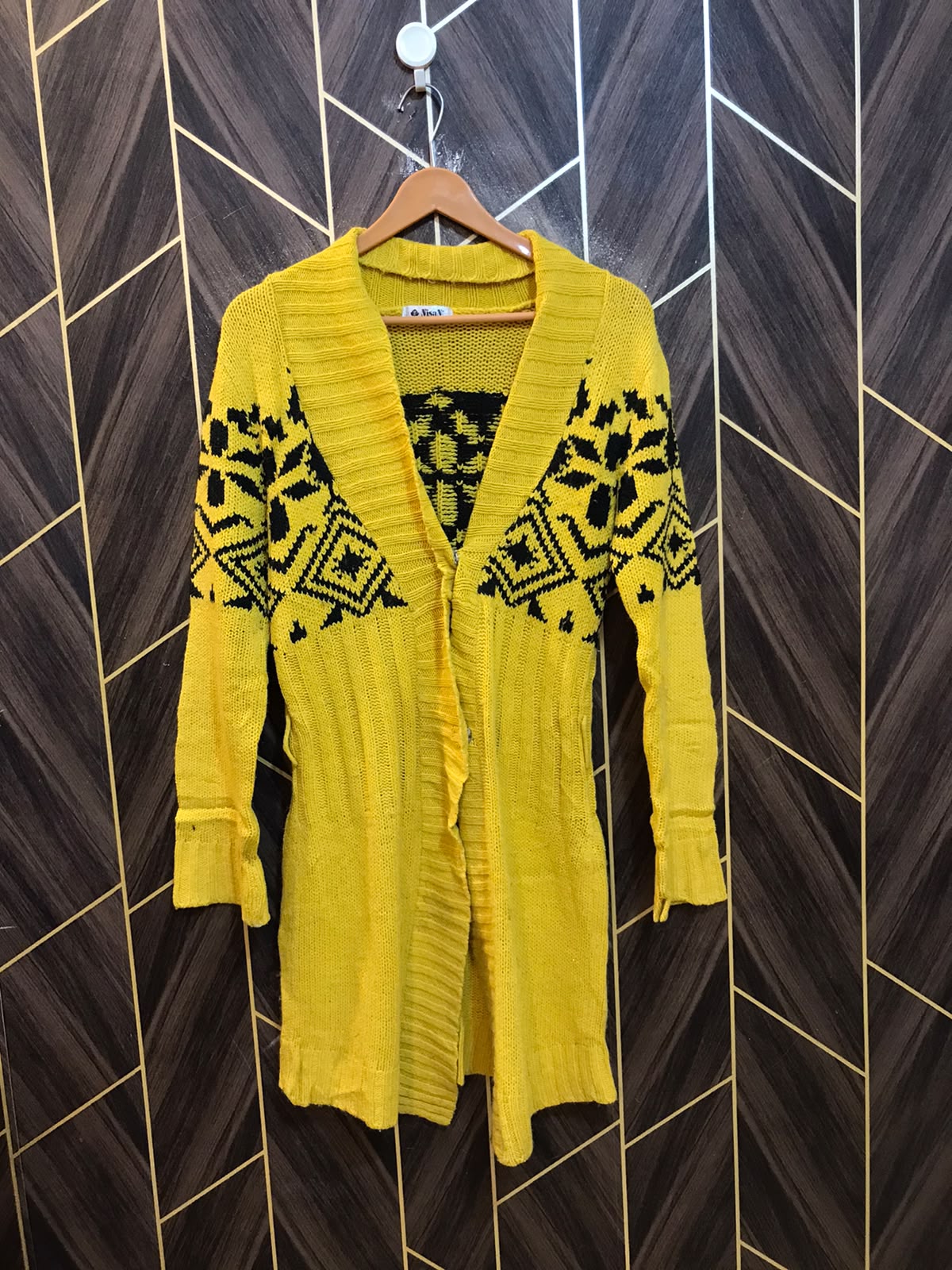 Women Wool Cardigan Sweater Small | Size | Chest 18 | Length 36