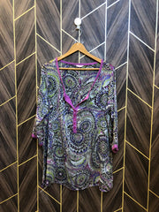 Western Top Chiffon (See Through) – X-Large Size (Chest: 22, Length: 31)