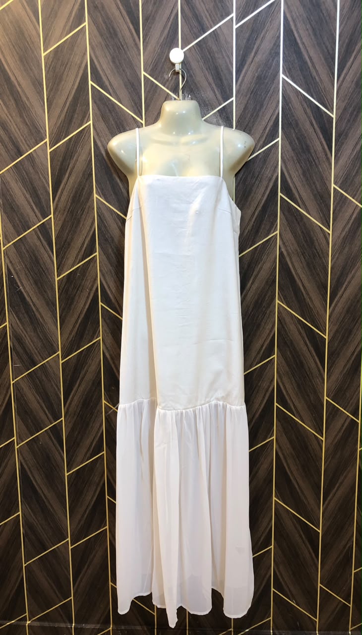 Western Long Maxi Chiffon Medium | Size | Chest 19 | Length 56