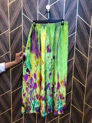 Women Chiffon Cord Set | Shirt Chest 20 | Shirt Length 41 | Skirt Waist 32  | Skirt Length 38