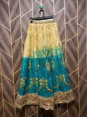 Western net  Silk Skirts X Small | Size Waist 24 | Length 40