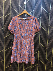 Mini Dress Chiffon Large Size Chest 21  Length 35