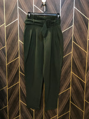 28 High Waist Belt Pent Ankle Length