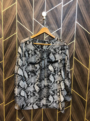 Western Top Chiffon (See Through) – Large Size (Chest: 20, Length: 27)