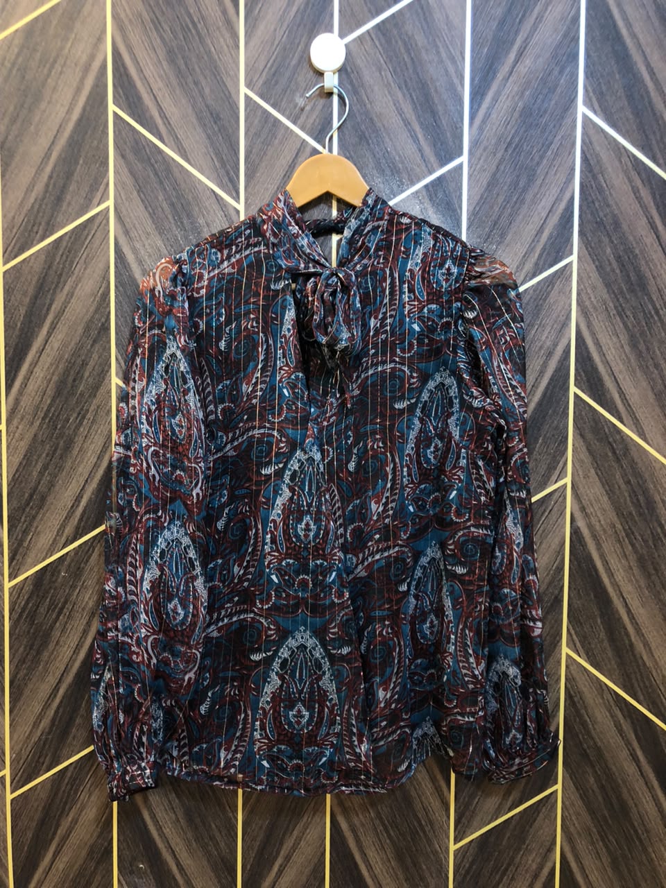 Western Top Chiffon – Small Size (Chest: 18, Length: 26  )