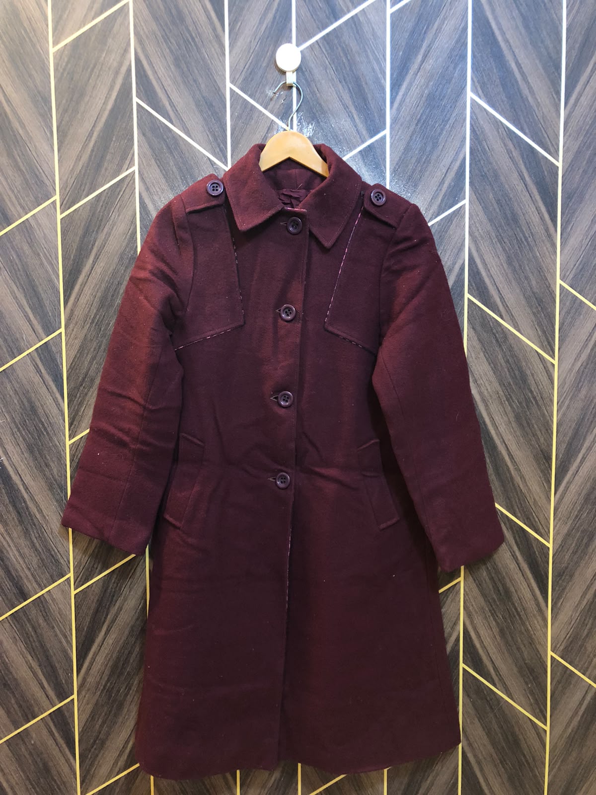 Women Wool Coat X Small | Size | Chest 17 | Length 38