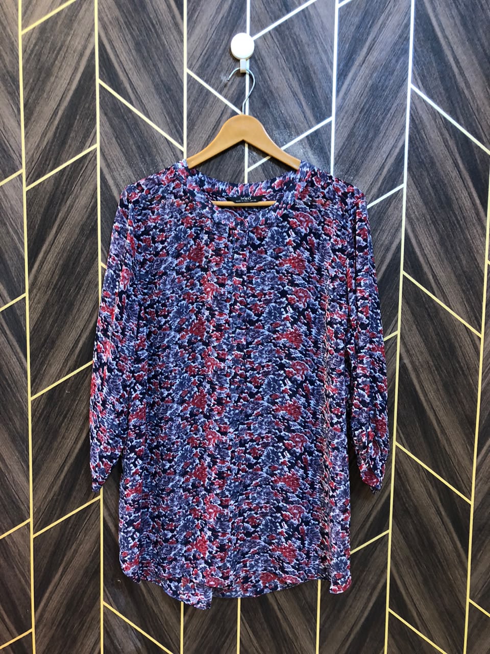 Western Top Chiffon (See Through) – 1XL Size (Chest: 23, Length: 30 )