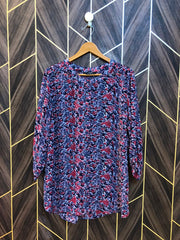 Western Top Chiffon (See Through) – 1XL Size (Chest: 23, Length: 30 )