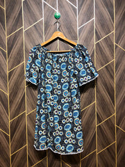 Women Long Shirt Linen Small | Chest 18 | Length 32