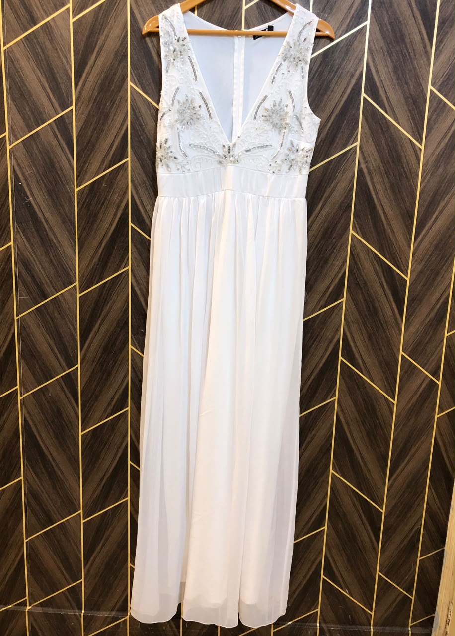 Western Long Maxi Chiffon Medium | Size | Chest 19 | Length 60