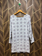 Women Long Shirt Linen Medium | Chest 19 | Length 33
