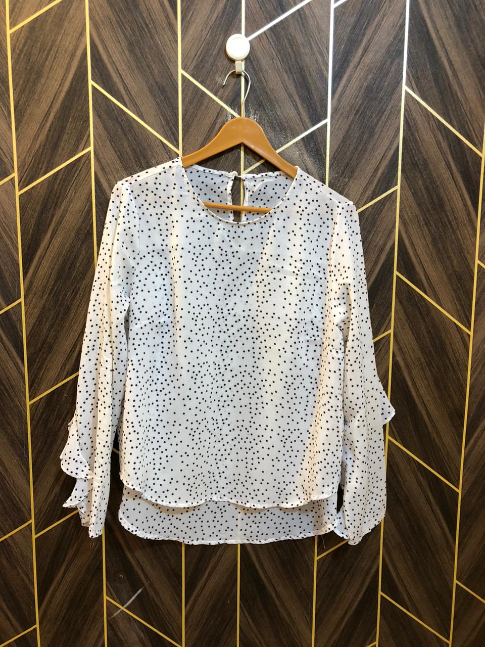 Western Top Chiffon – Large Size (Chest: 20, Length: 28 )
