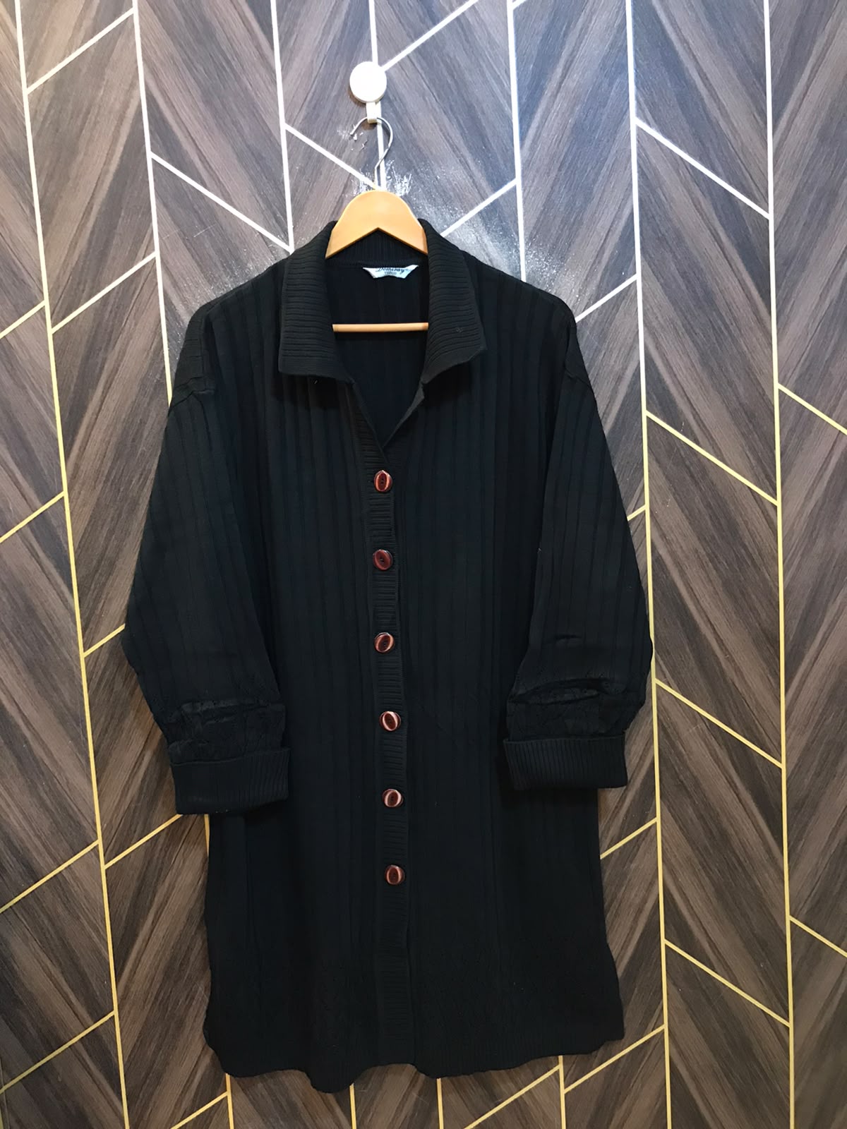 Women Wool Cardigan Sweater Large | Size | Chest 21 | Length 37 baggy