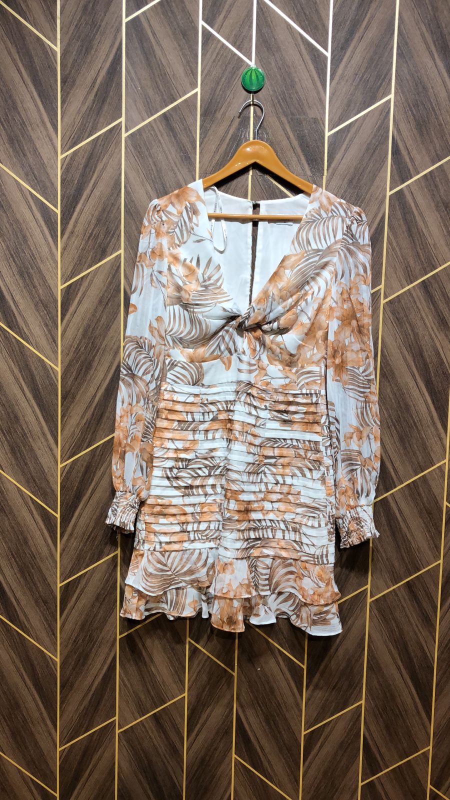 Mini Dress Chiffon Small Size Chest 18 Length 35