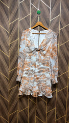 Mini Dress Chiffon Small Size Chest 18 Length 35