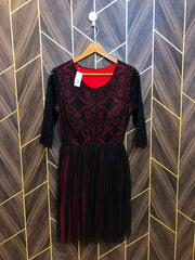 Women Long Shirt Net Jersey Medium | Chest 19 | Length 36