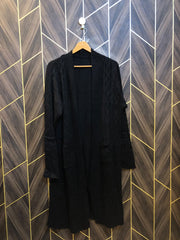 Women Wool Cardigan Sweater Medium | Size | Chest 19 | Length 44 baggy